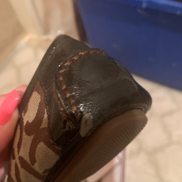 Size 8 coach flats - Picture 1 of 4